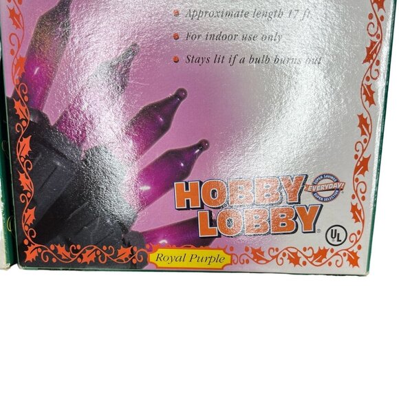 VTG Classic Colors Decorator Light Set NEW Royal PURPLE 17’ Hobby Lobby 2 Boxes - Picture 3 of 7